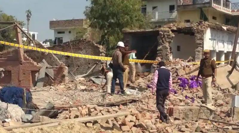 UP: 13 people killed in explosion in shop UP: 13 people killed in explosion in shop