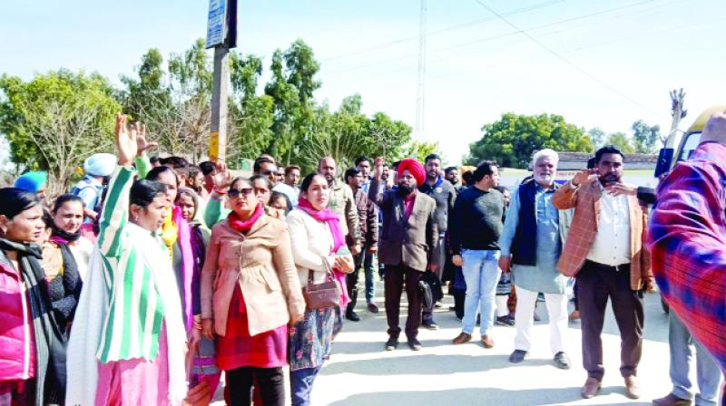 Teachers Protesting