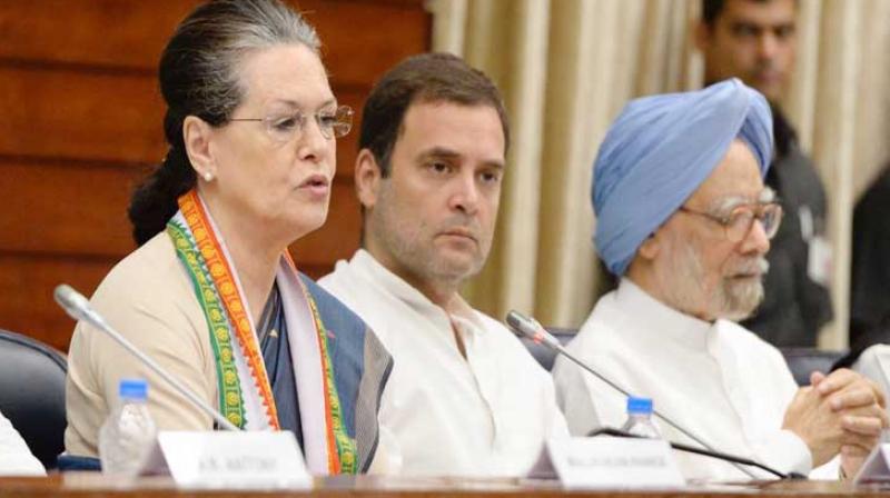 Sonia Gandhi, Rahul Gandhi, Manmohan Singh Sonia Gandhi, Rahul Gandhi, Manmohan Singh