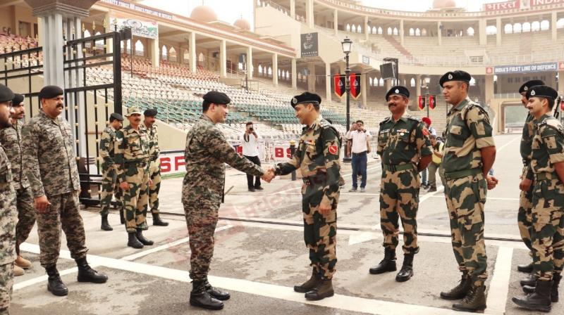 Border Security Force & Pakistan Rangers exchange sweets and greetings Border Security Force & Pakistan Rangers exchange sweets and greetings