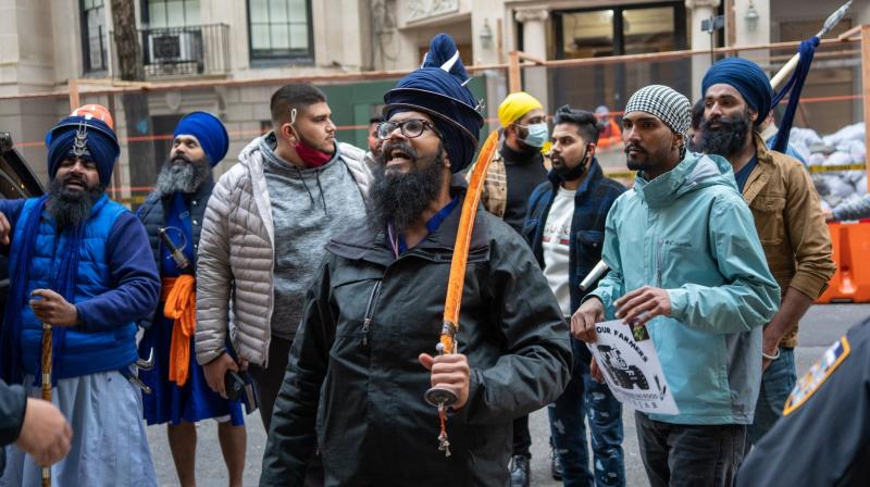 Protest against Farm Laws in front of Indian Consulate in New York Protest against Farm Laws in front of Indian Consulate in New York
