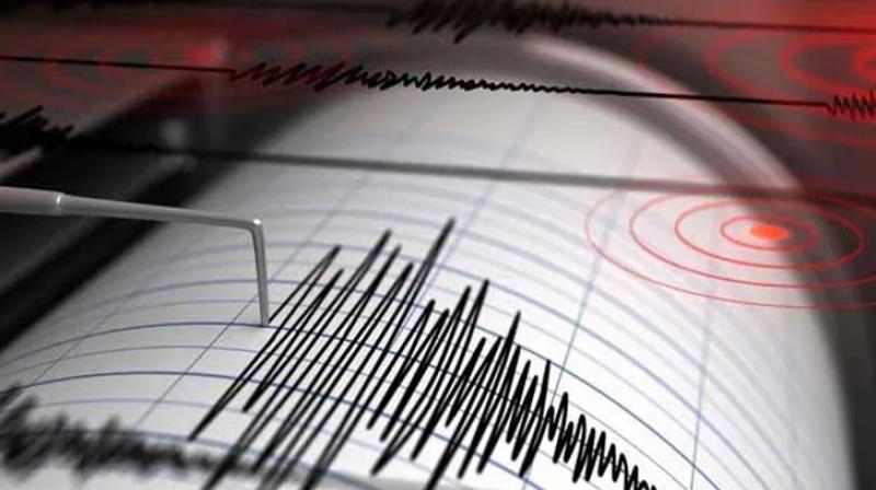 The earth shook with the shock of the earthquake The earth shook with the shock of the earthquake