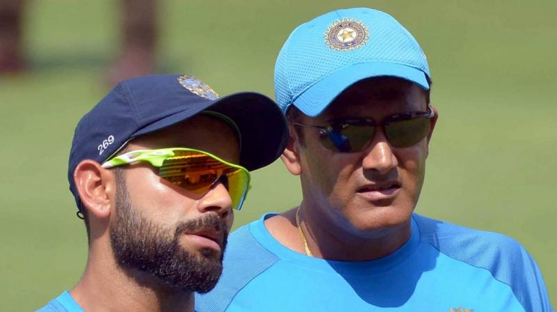 Anil Kumble And Virat Kohli Anil Kumble And Virat Kohli