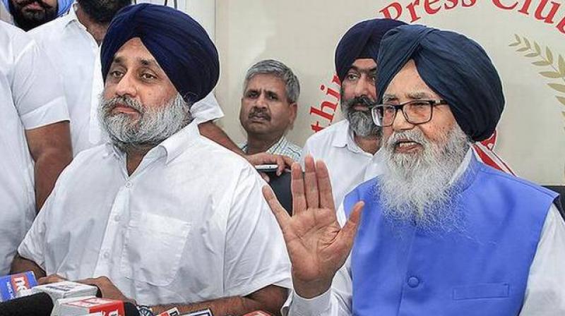Sukhbir Badal and Parkash Singh Badal Sukhbir Badal and Parkash Singh Badal