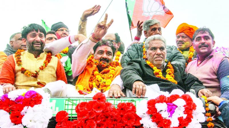 Congress won in Rajasthan and BJP in Haryana Congress won in Rajasthan and BJP in Haryana