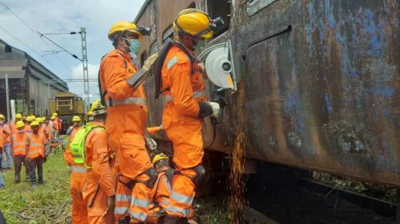 The NDRF also started training rescuers on maintaining the dignity of the dead The NDRF also started training rescuers on maintaining the dignity of the dead