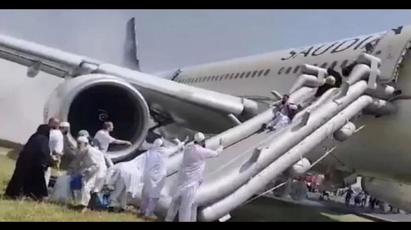 Saudi Arab Plane fire Saudi Arab Plane fire