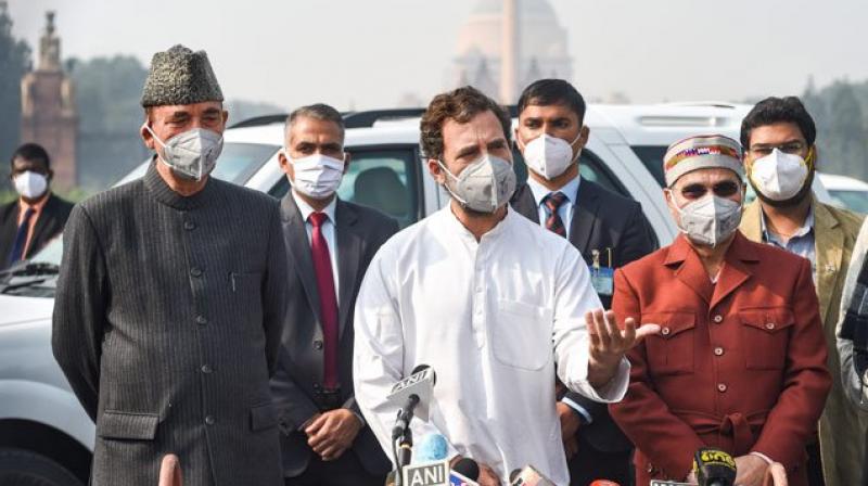 Rahul Gandhi says Centre has to listen to protesting farmers Rahul Gandhi says Centre has to listen to protesting farmers