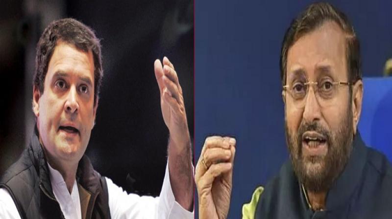 Prakash Javadekar challenges Rahul Gandhi