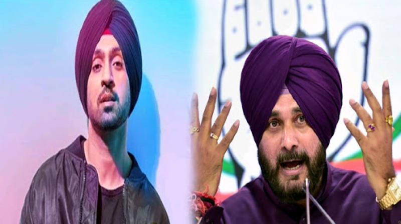 Sidhu came in support of Diljit Dosanjh
