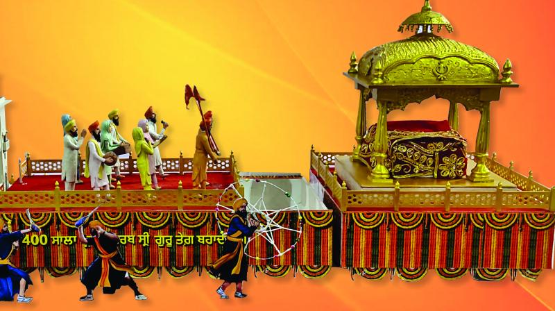 Punjab Tableau for Republic day portrays supreme sacrifice of Guru Tegh Bahadur Ji Punjab Tableau for Republic day portrays supreme sacrifice of Guru Tegh Bahadur Ji