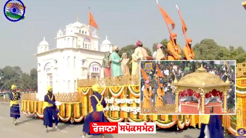 Tableau of Punjab showcases the glory of 9th Sikh Guru, Sri Guru Tegh Bahadur Tableau of Punjab showcases the glory of 9th Sikh Guru, Sri Guru Tegh Bahadur