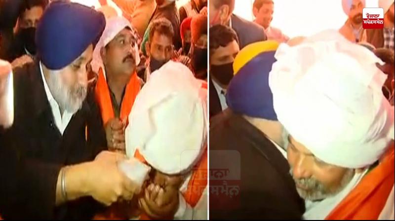 Sukhbir singh badal at Ghazipur Border Sukhbir singh badal at Ghazipur Border
