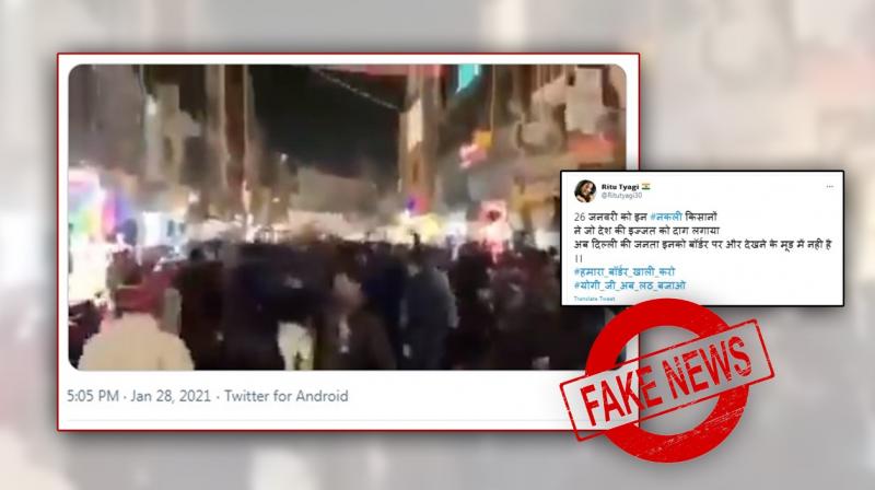 Viral post claiming delhi locals urged delhi police to beat farmers is fake Viral post claiming delhi locals urged delhi police to beat farmers is fake