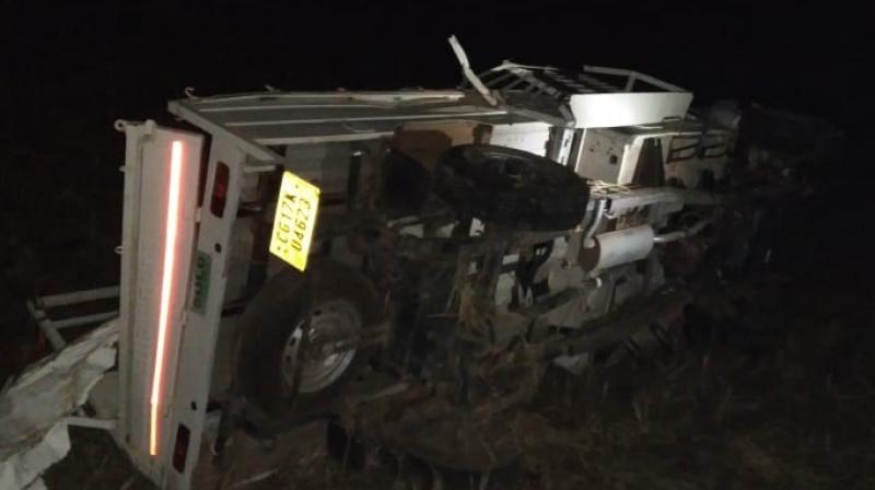 Nine people died, 13 injured after a van overturned in Kotput