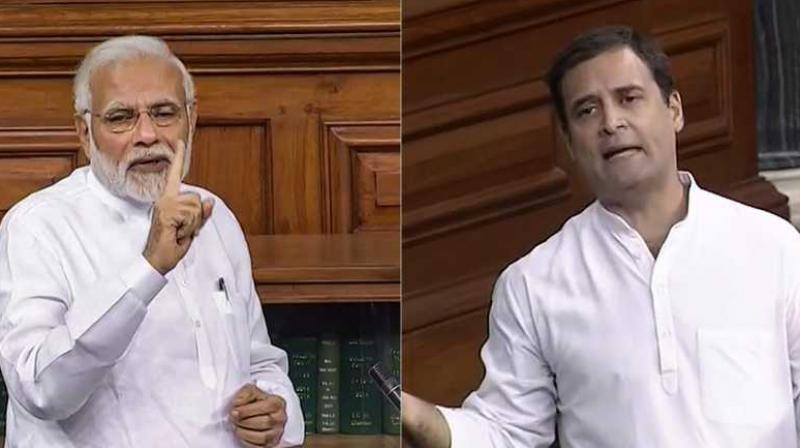 PM Modi and Rahul Gandhi 