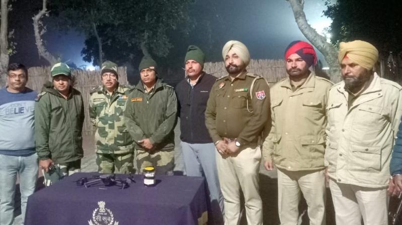 Heroin worth Rs 3.5 crore recovered along with a Pakistani drone in Amritsar Heroin worth Rs 3.5 crore recovered along with a Pakistani drone in Amritsar