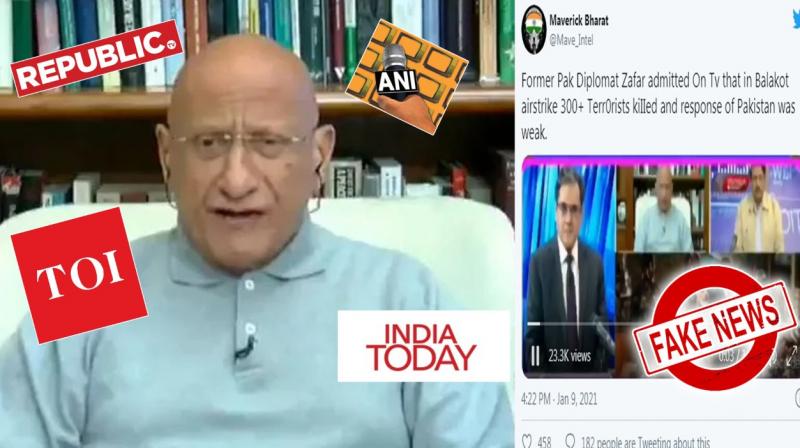 Indian media falsely claims ex-Pak diplomat admits 300 killed in Balakot airstrike