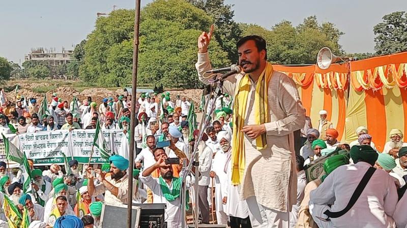 Haryana farmer leader Abhimanyu Kuhar Haryana farmer leader Abhimanyu Kuhar