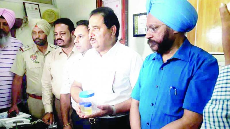 OP Soni and Vikas Soni With Health Officials OP Soni and Vikas Soni With Health Officials