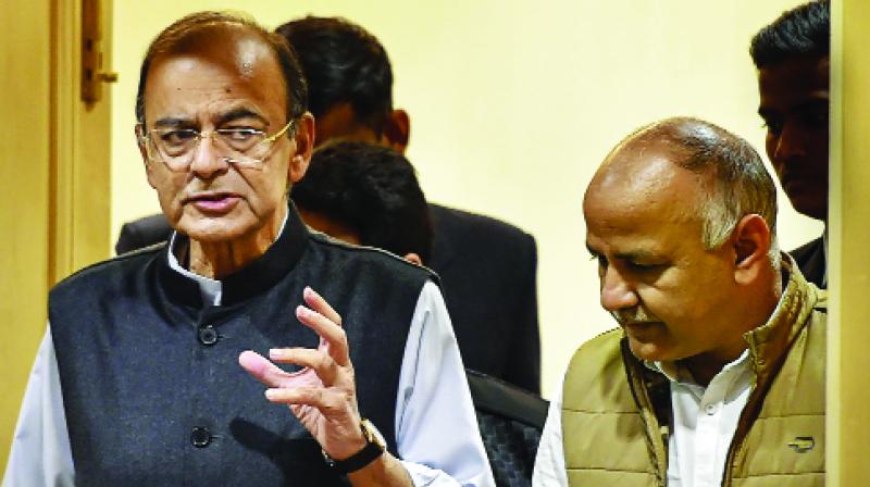 Arun Jaitley during the meeting