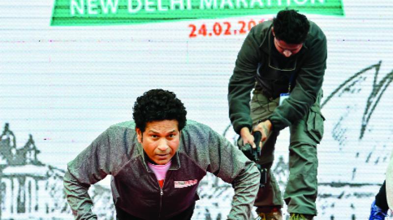 Sachin Tendulkar does push-ups, runs as event raises Rs 15 lakh for Pulwama martyrs’ families
