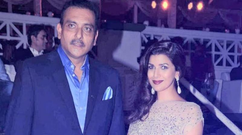 Ravi Shastri And Nimrat Kaur Ravi Shastri And Nimrat Kaur