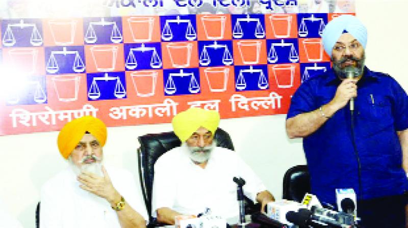 While addressing the core committee meeting, Manjeet Singh GK While addressing the core committee meeting, Manjeet Singh GK
