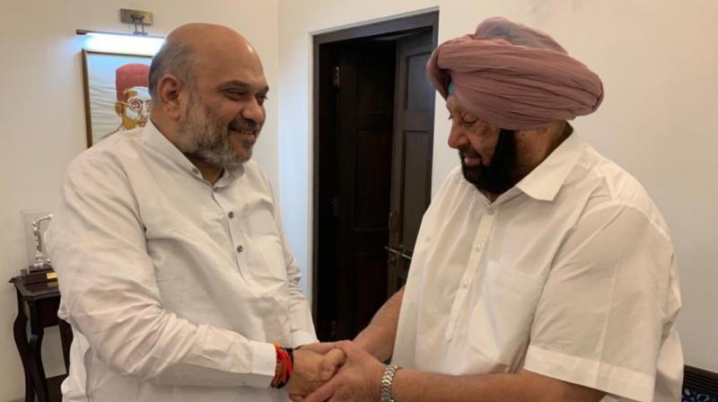 Punjab CM Captain Amarinder Singh to meet Union home minister Amit Shah today