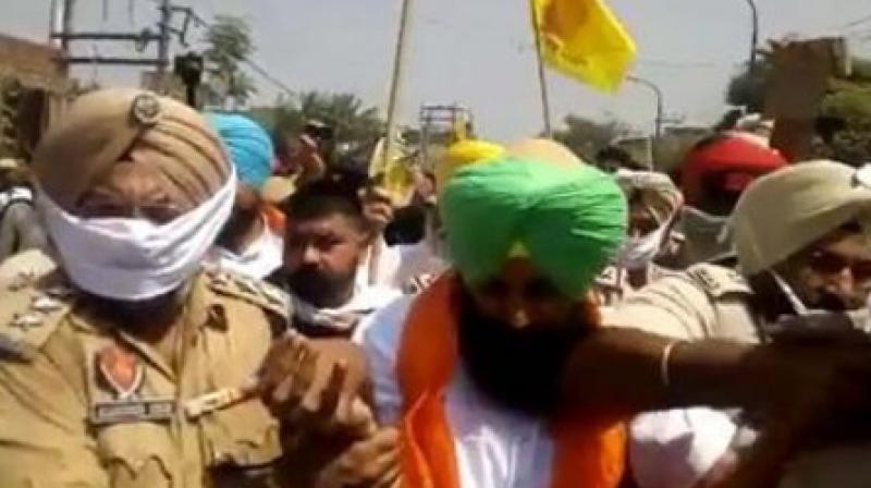 Simarjit Bains arrested during March, charges of marching without permission
