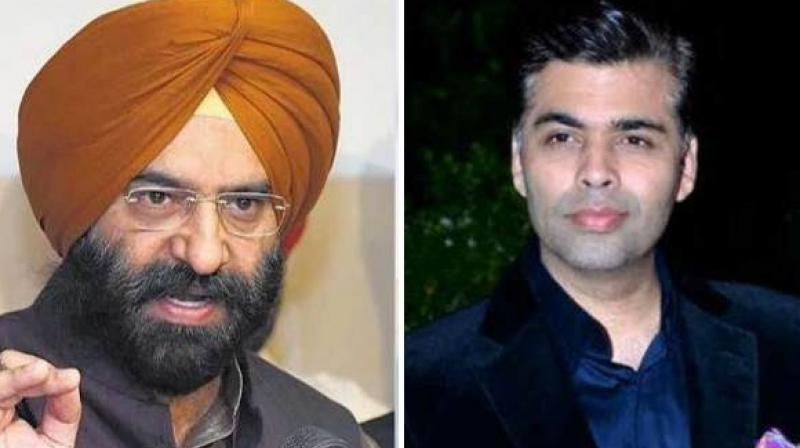 Manjinder Singh Sirsa files a complaint against Karan Johar Manjinder Singh Sirsa files a complaint against Karan Johar
