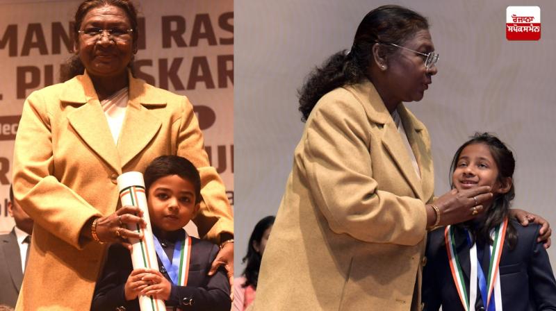 President Draupadi Murmu honored 17 children with child awards President Draupadi Murmu honored 17 children with child awards