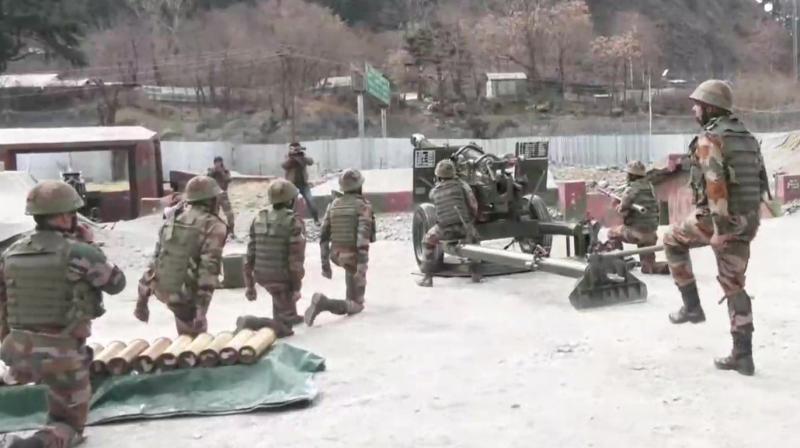 Indian Army demonstrates operational preparedness along LoC in Uri sector Indian Army demonstrates operational preparedness along LoC in Uri sector