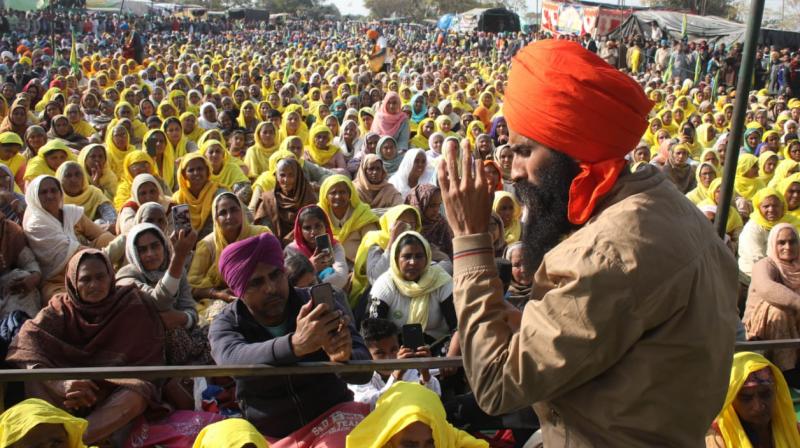 Farmer protest