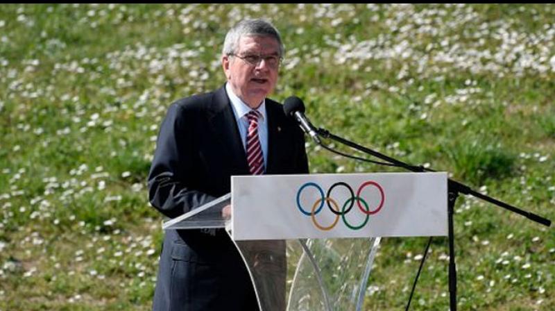 Ioc chief thomas bach on coronavirus tokyo olympics cancellation