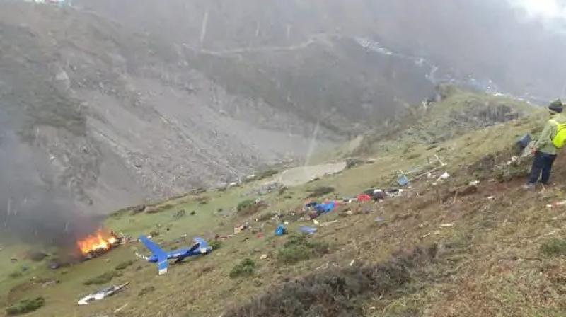 7 feared dead after helicopter crashes in Kedarnath 7 feared dead after helicopter crashes in Kedarnath