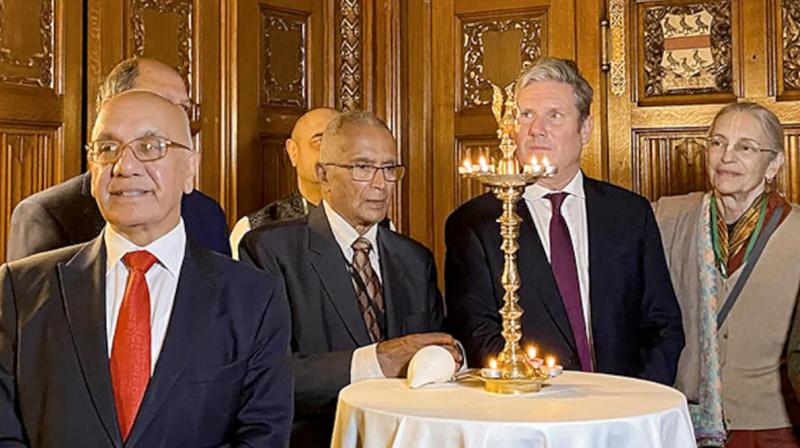 U.K. Parliament celebrates Diwali with prayers and candles U.K. Parliament celebrates Diwali with prayers and candles