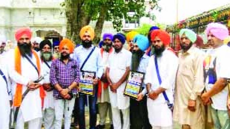 Bhai Gursewak Singh Bhana with others