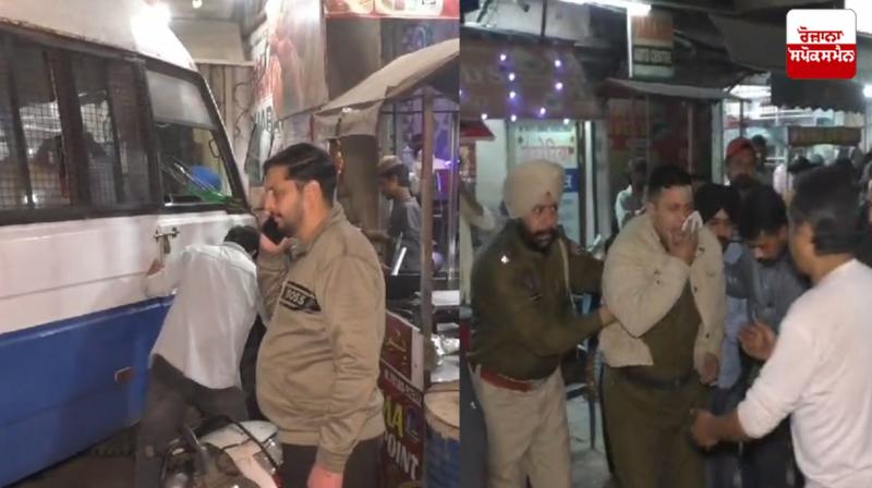 The brakes of the Punjab Police bus failed in Ludhiana News in punjabi The brakes of the Punjab Police bus failed in Ludhiana News in punjabi