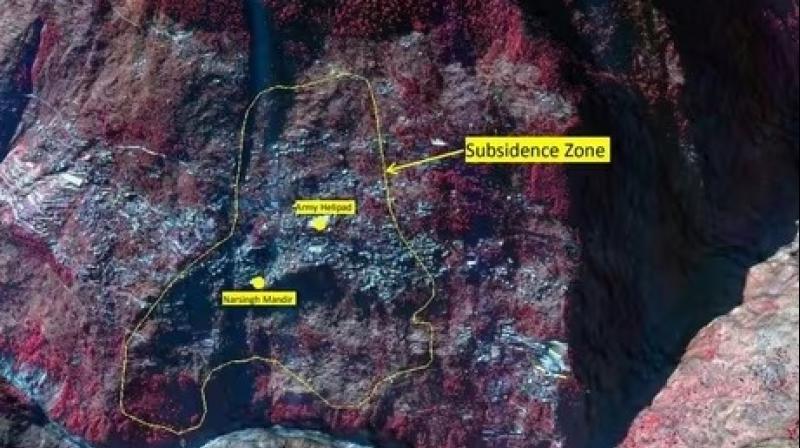 Joshimath sank 5.4cm in 12 days, ISRO releases satellite images Joshimath sank 5.4cm in 12 days, ISRO releases satellite images