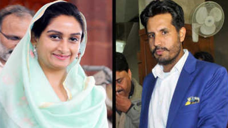 Harsimrat kaur badal and Raja Warring Harsimrat kaur badal and Raja Warring