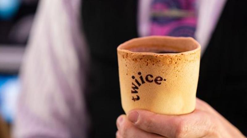 Nz airline trials edible coffee cups to reduce waste