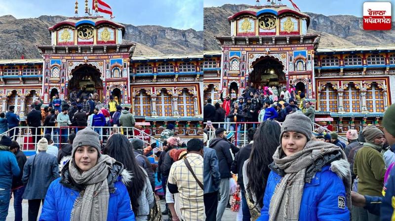 Shehnaaz Gill pays obeisance at Badrinath Temple Shehnaaz Gill pays obeisance at Badrinath Temple