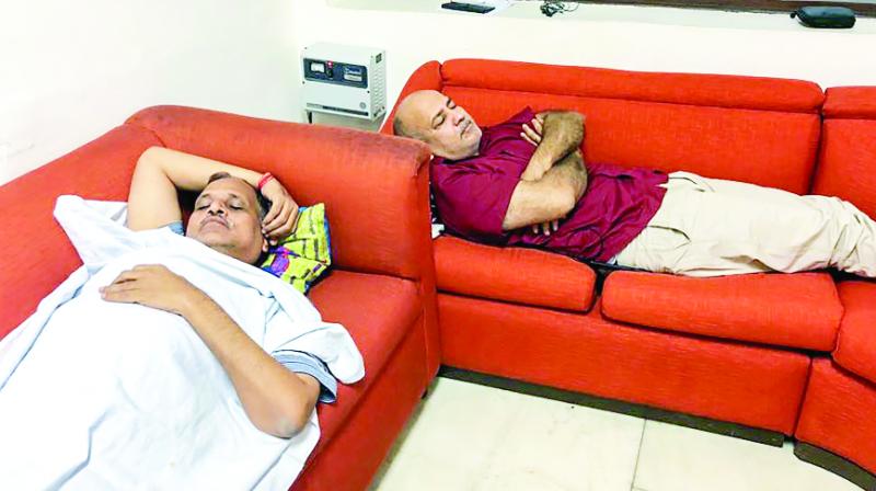 Satinder Jain And Manish Sisodia Satinder Jain And Manish Sisodia