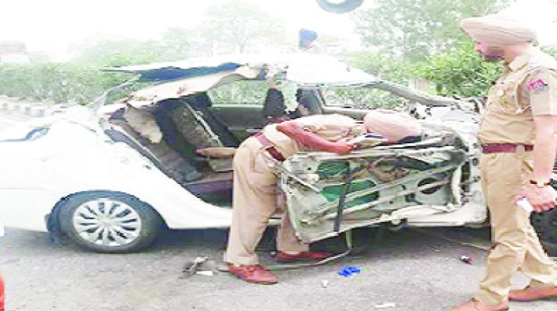 Police Investigating Accidental Car Police Investigating Accidental Car