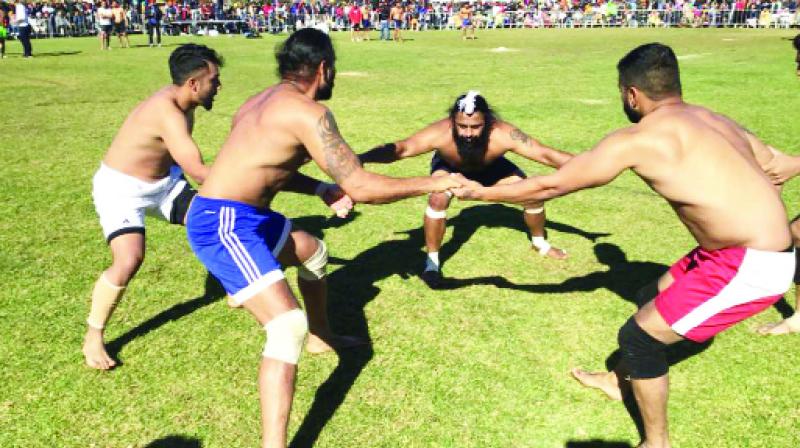 Players Playing Kabbadi Players Playing Kabbadi
