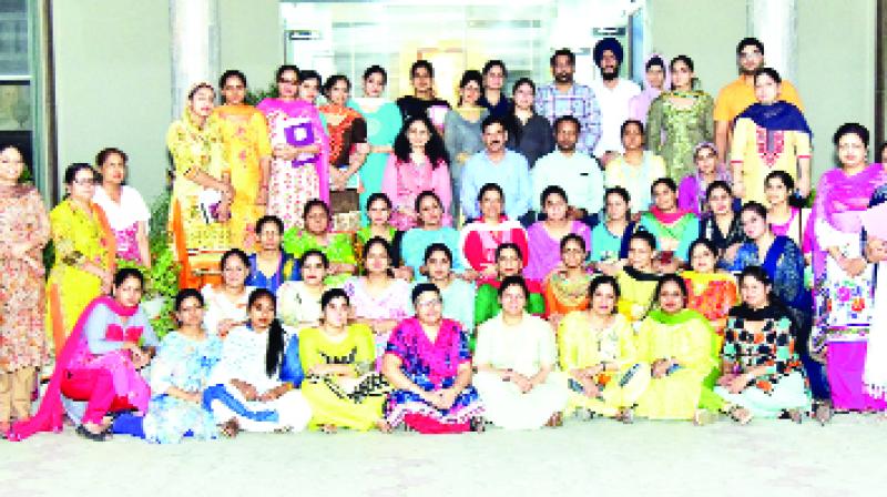 Principal DP Thakur with The Teachers Principal DP Thakur with The Teachers