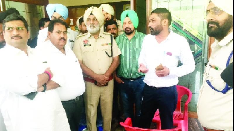 SC Commission Member Raj Kumar Hans With Others SC Commission Member Raj Kumar Hans With Others