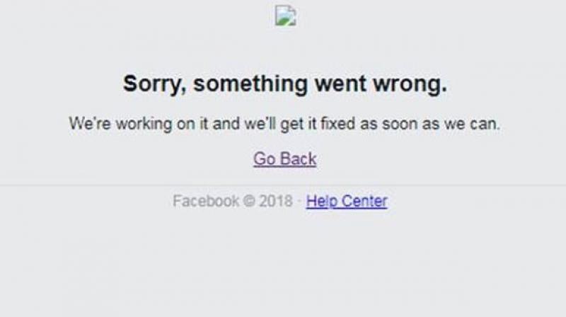 Facebook Error