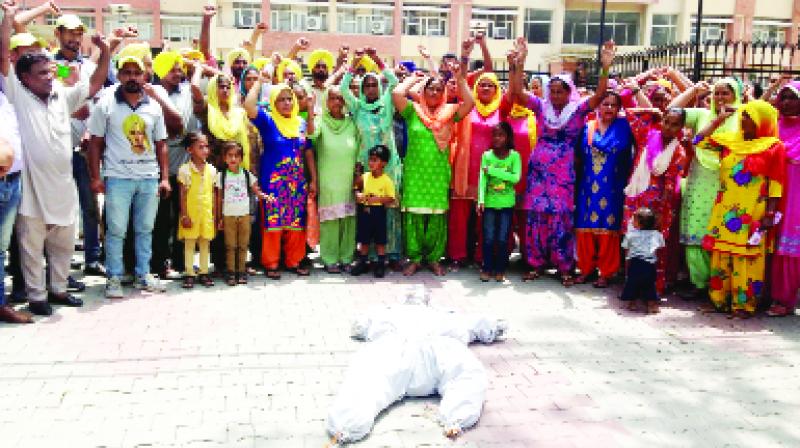 Workers During Protesting